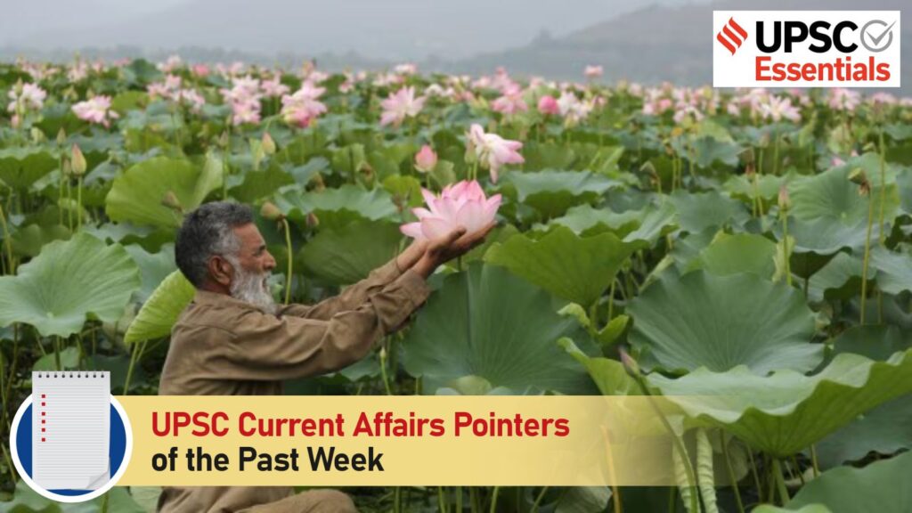 Wular lake, kashmir, lotus, Upsc current affairs